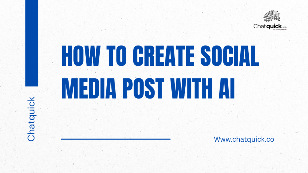 How to create social media post with AI