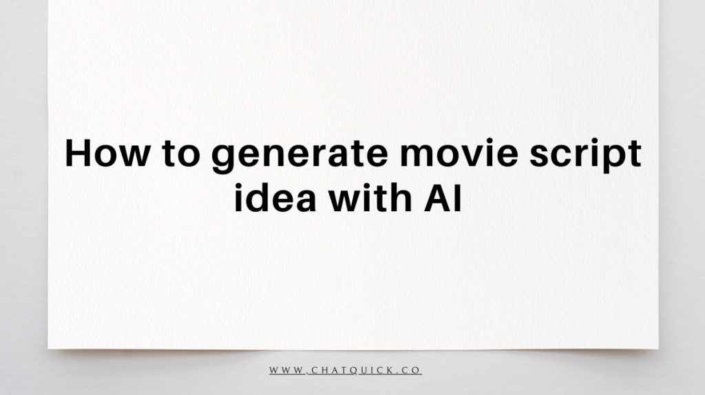 Como gerar ideias para roteiros de filmes com IA