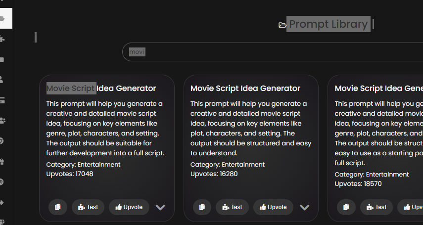 AI Prompt library