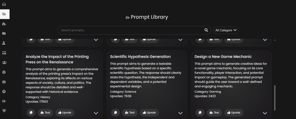 Prompt library